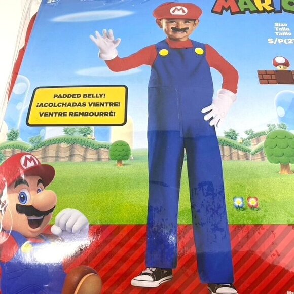Disguise Toddler Super Mario Halloween Costume Jumpsuit Size Various - Picture 8 of 11
